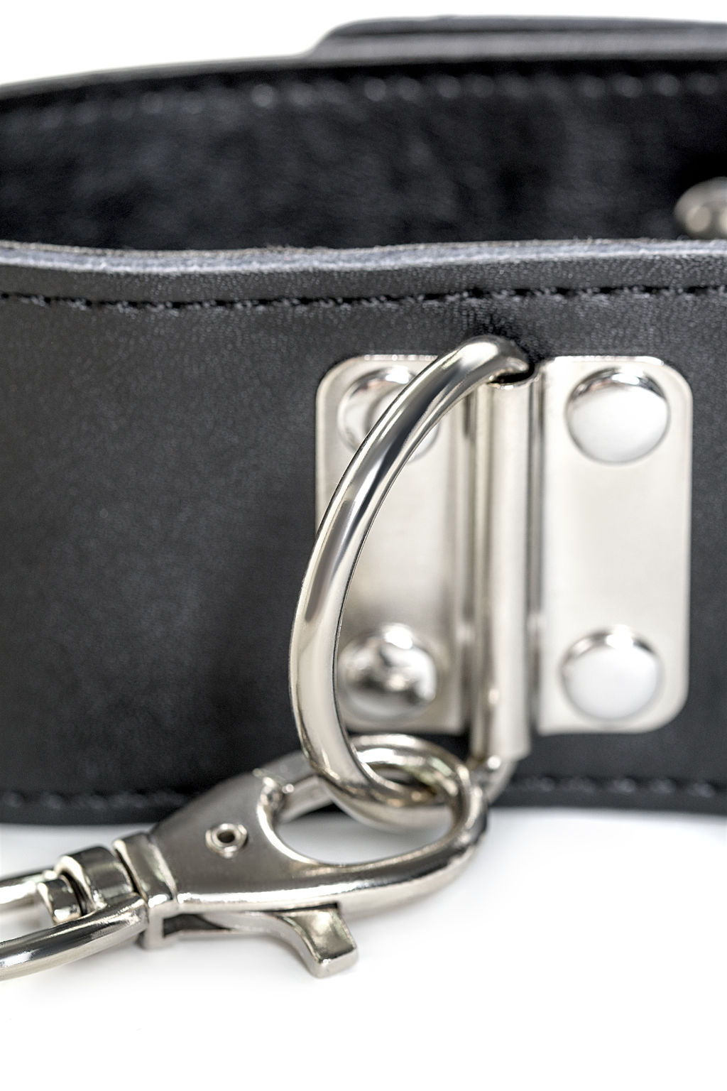 Ошейник TOYFA Theatre кожаный с поводком черный  фото 6