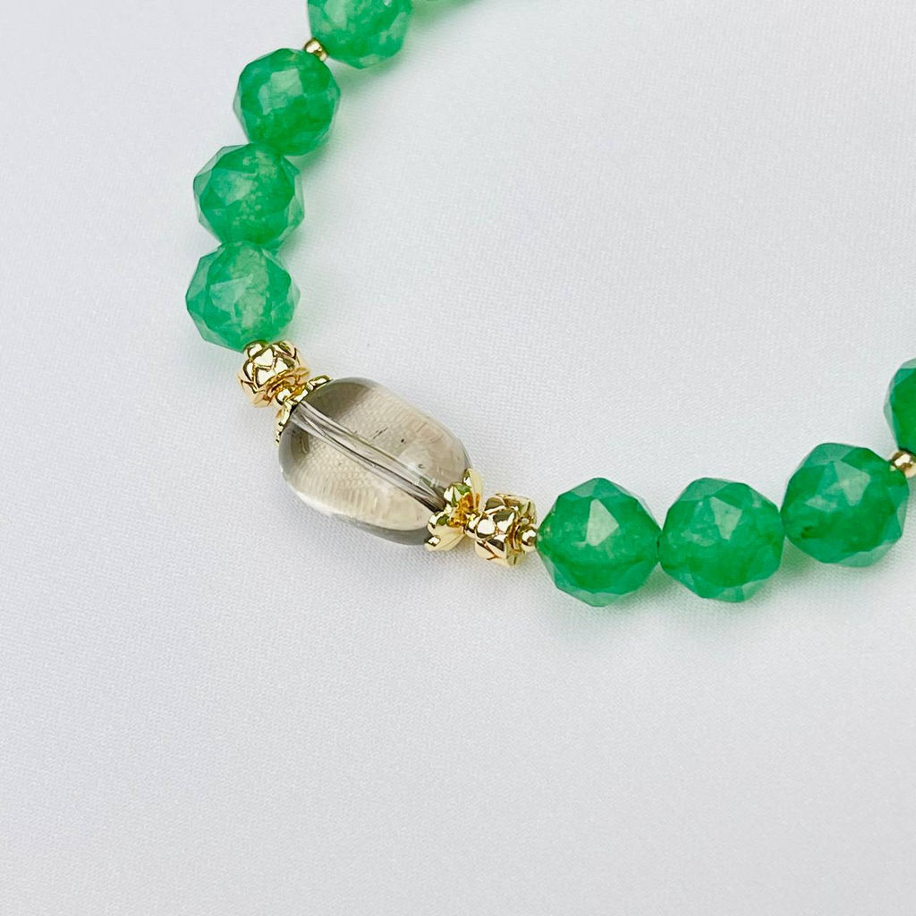 Браслет из Кварца и Раухтопаза - Радуга самоцветов фото 3