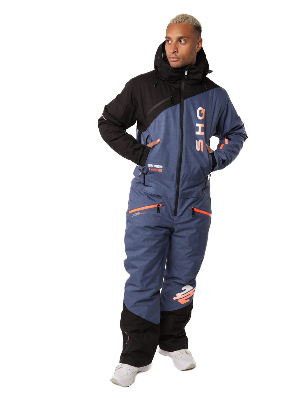 Комбинезон A-89033 Сине-серый