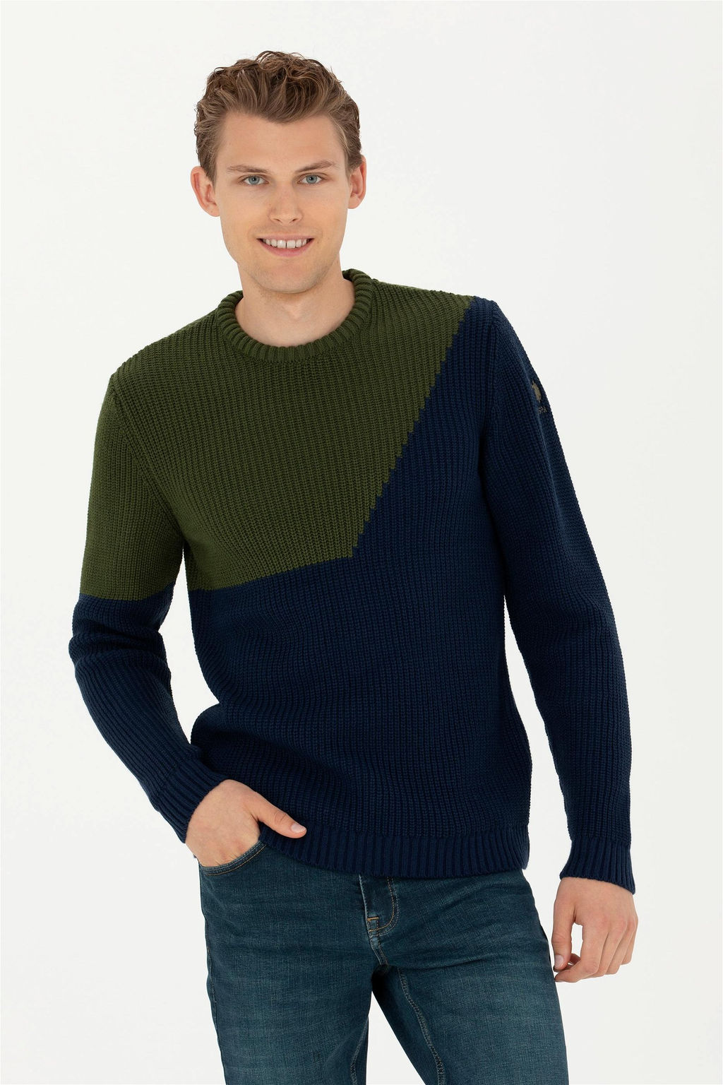 Мужской темно-синий свитер - U.s. polo assn фото 8