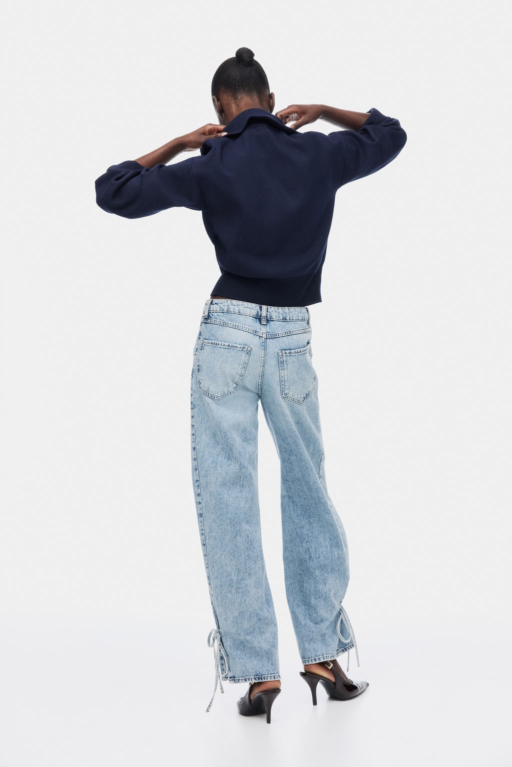 Straight High Waist Jeans - H&m фото 6