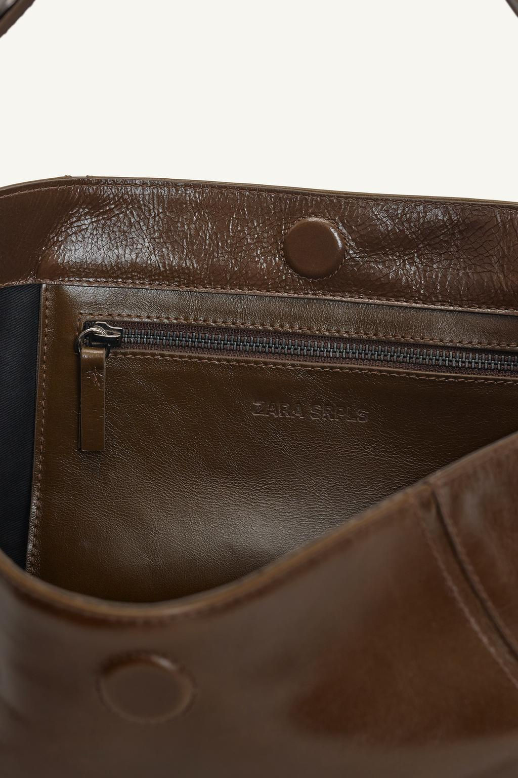 LTHR STDD BWLNG BG 14 - Zara фото 6