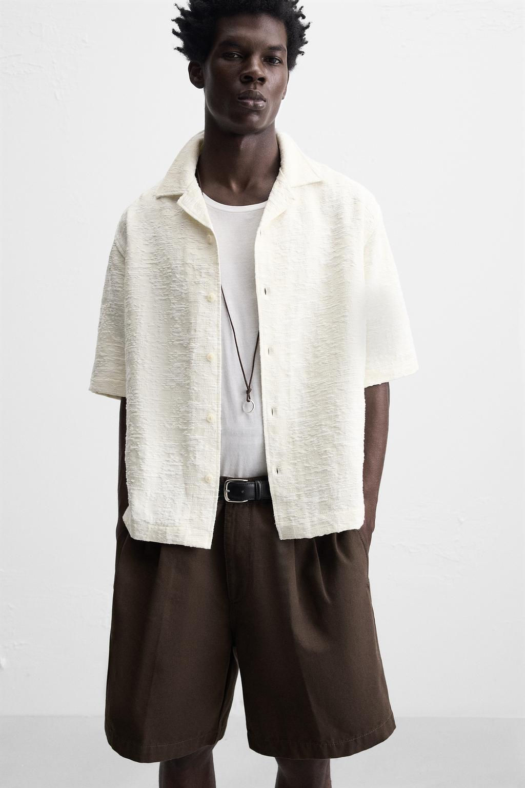 TEXTURED JACQUARD SHIRT - Zara фото 23