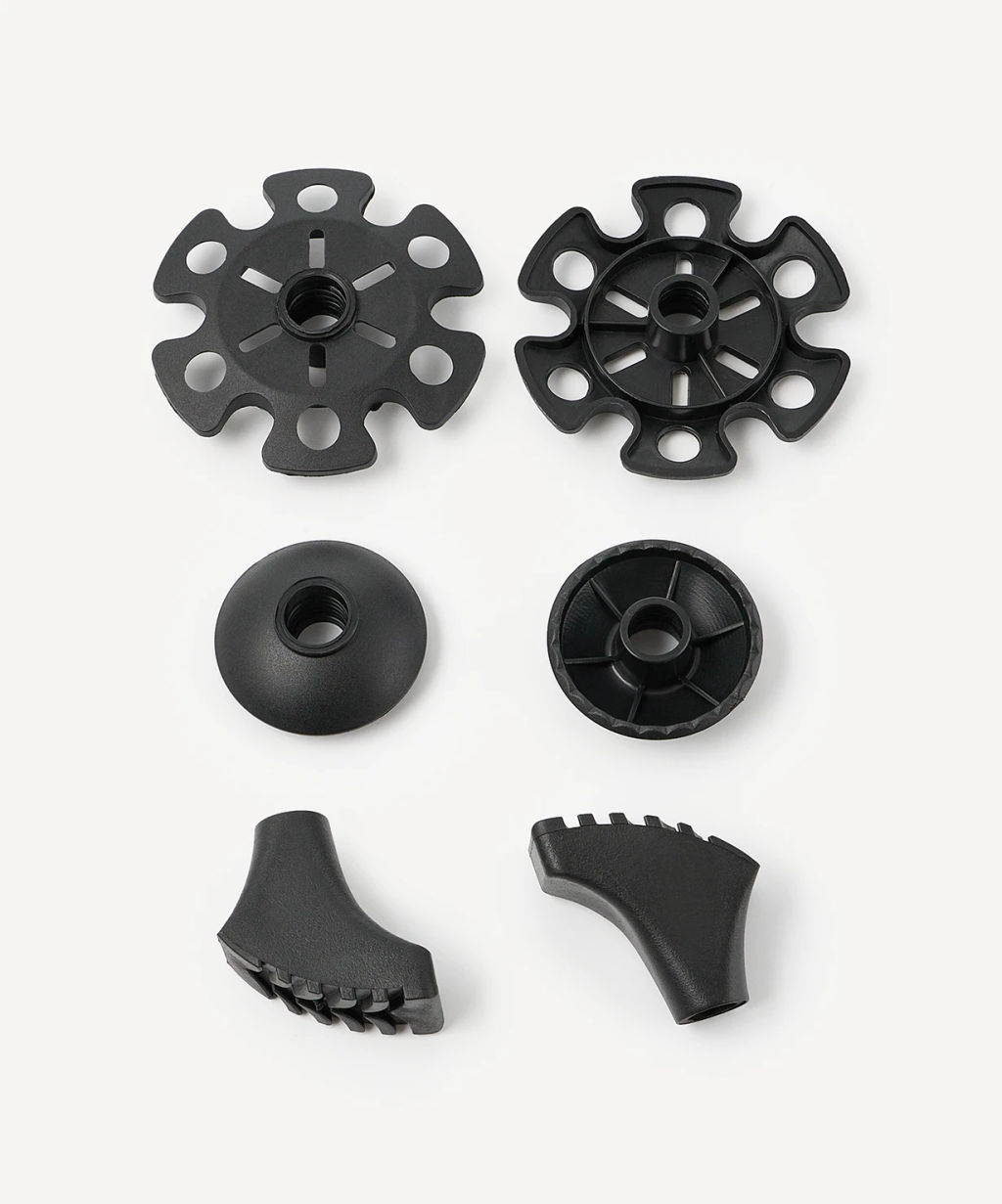 Треккинговые палки BERGER Hiking Peak BHP25TP4-01, 120-135 см, 4-секц., складн., тем.-сер./горчичн.  фото 9