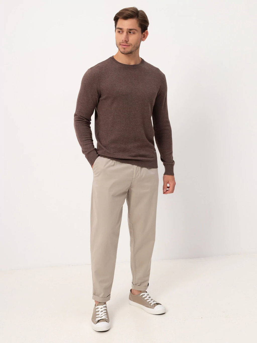 Джемпер мужской GREG G121-DA181 табак