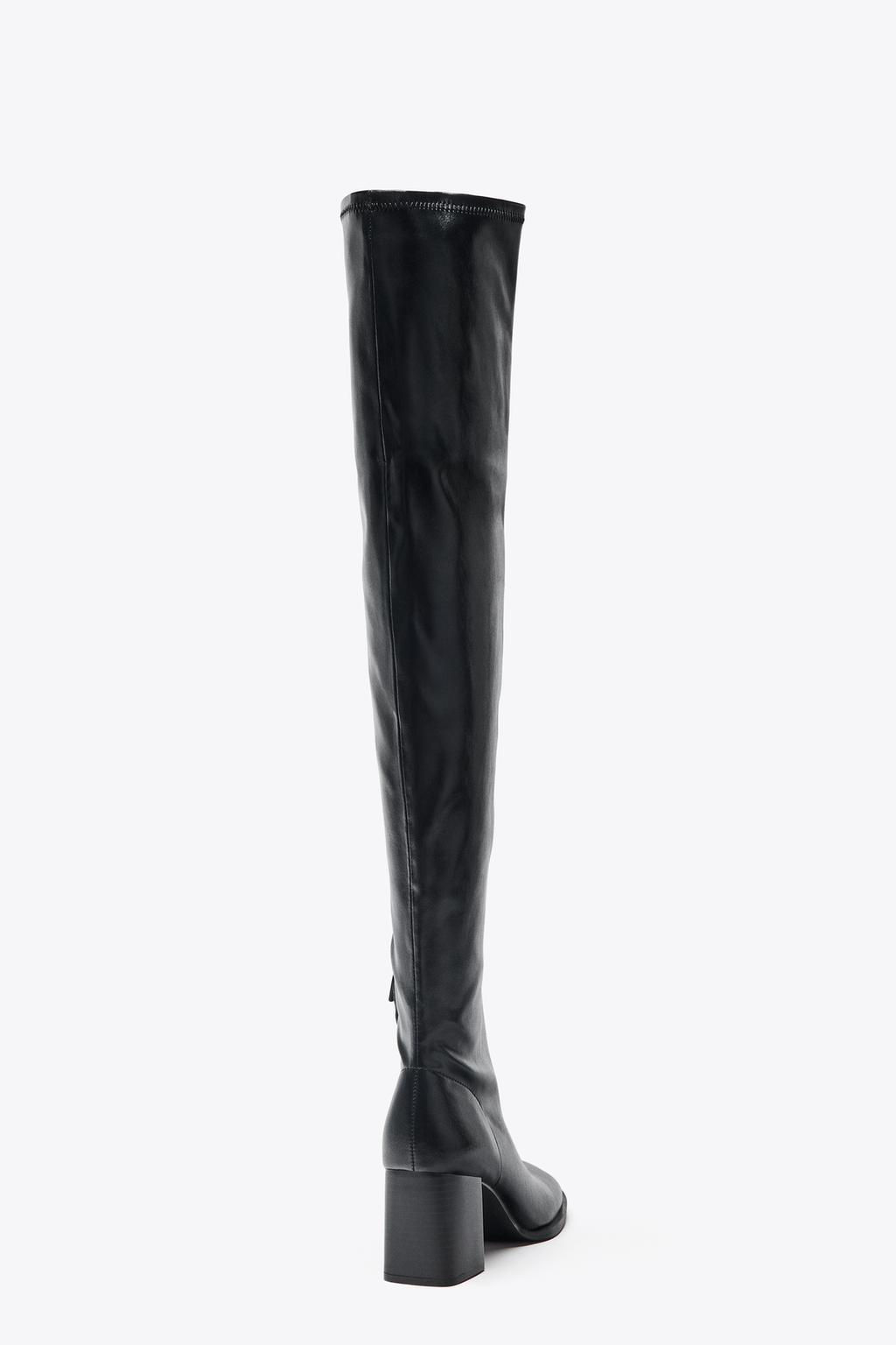 HIGH-LEG HEELED BOOTS - Zara фото 6