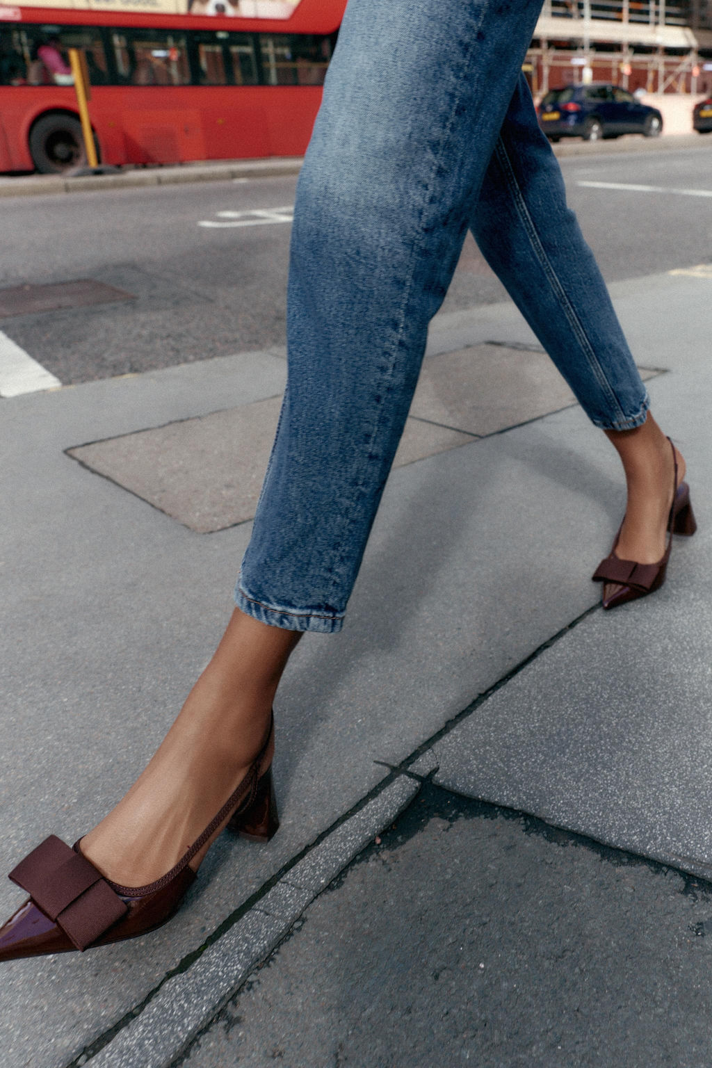 SLINGBACK HEELED SHOES WITH BOW - Zara фото 8