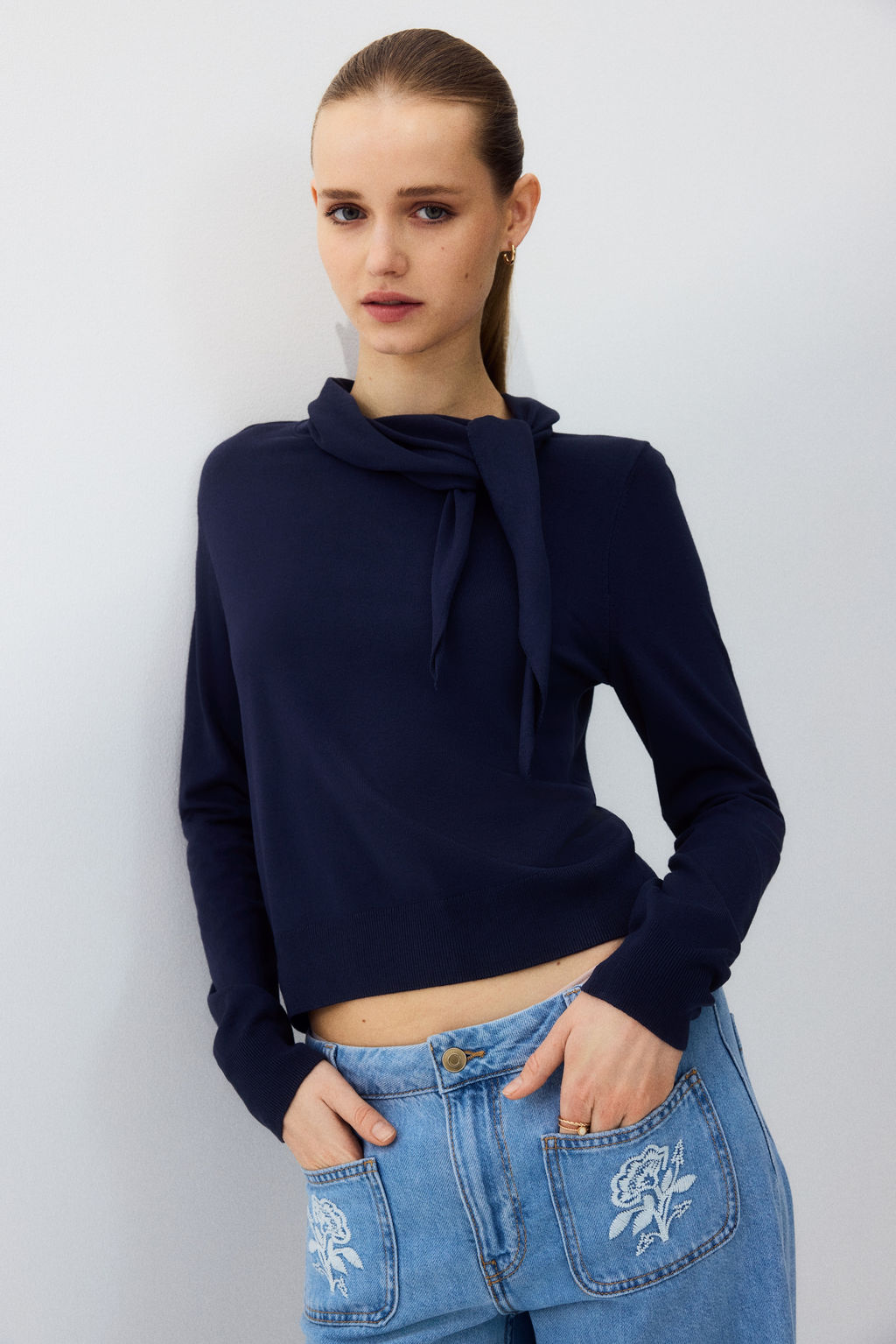 Jersey con cuello fular - H&m фото 3