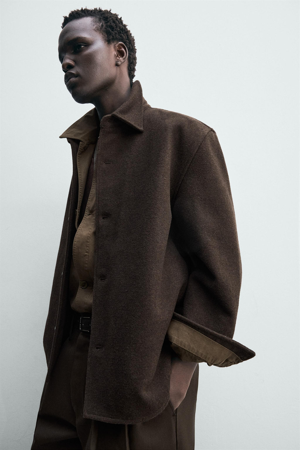 WOOL OVERSHIRT - Zara фото 4