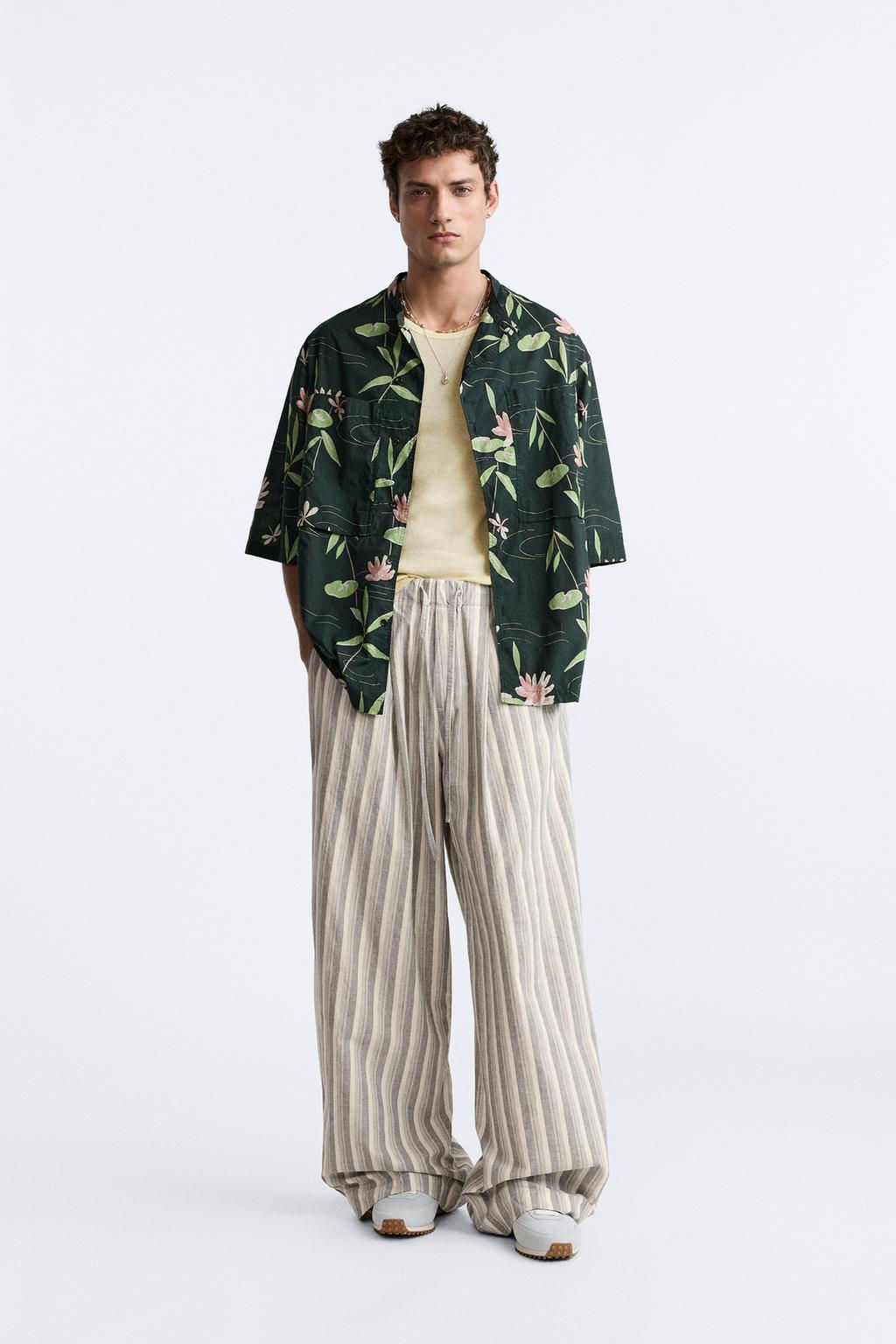 WIDE-FIT STRIPED TROUSERS - LIMITED EDITION