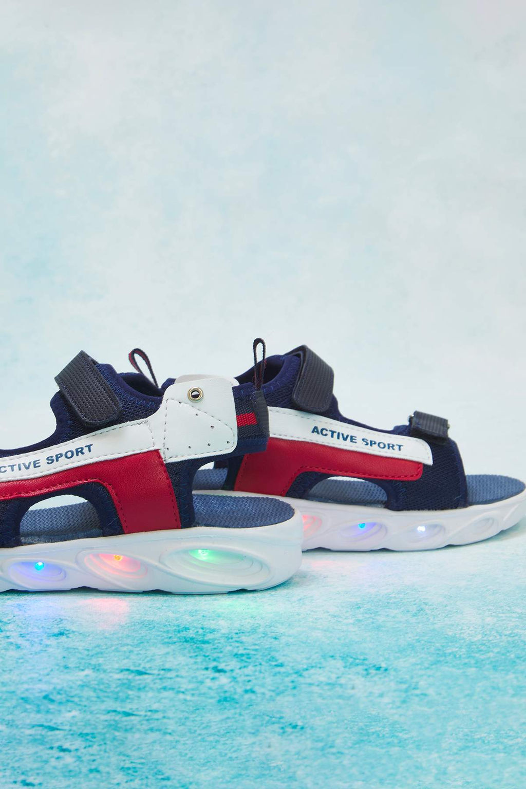 Lacivert Is?kl? Kucuk Erkek Cocuk Kids Spor Sandalet TAKSS25SD00071 - Trendyolmilla фото 2