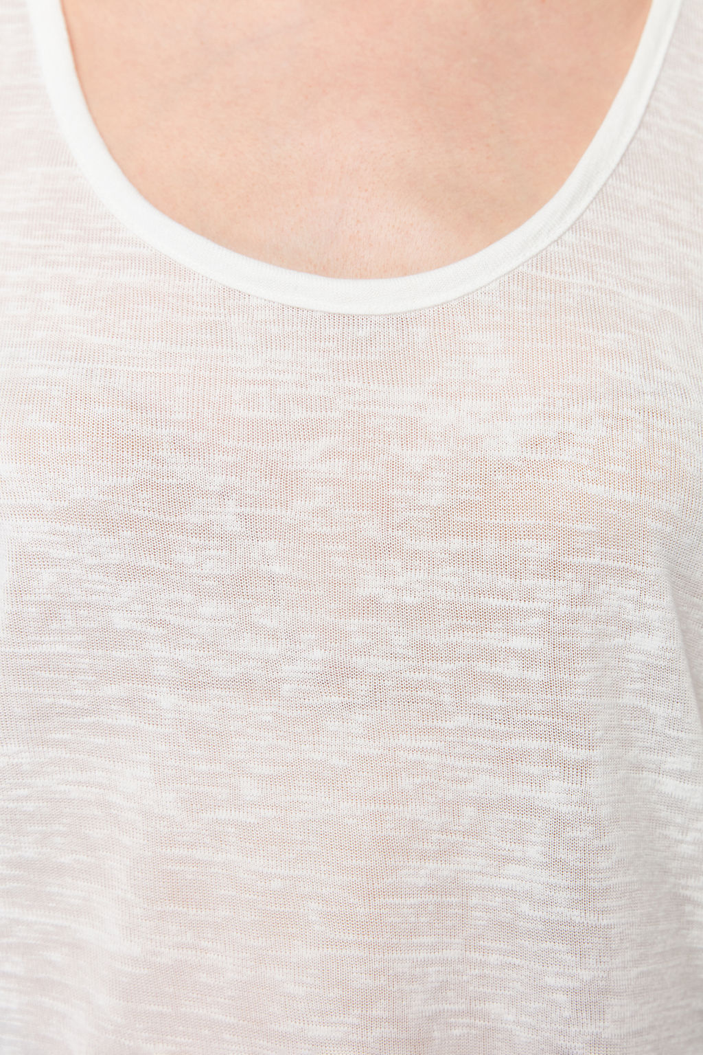 Ekru Relaxed/Rahat Kal?p Havuz Yaka S?rt Detayl? Orme Bluz TWOSS24BZ00451