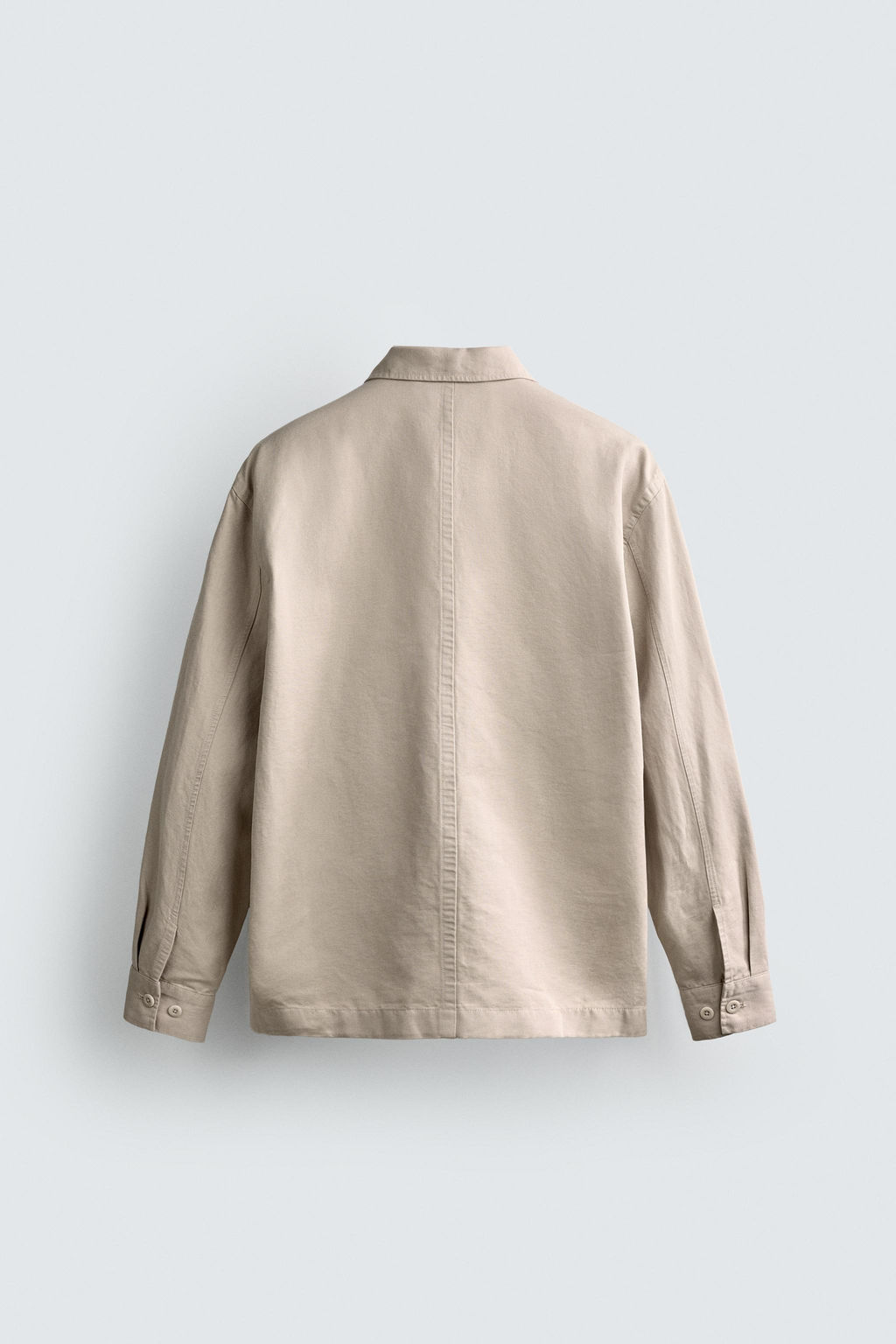 SOBRECAMISA REGULAR FIT / Beige claro - Zara фото 8