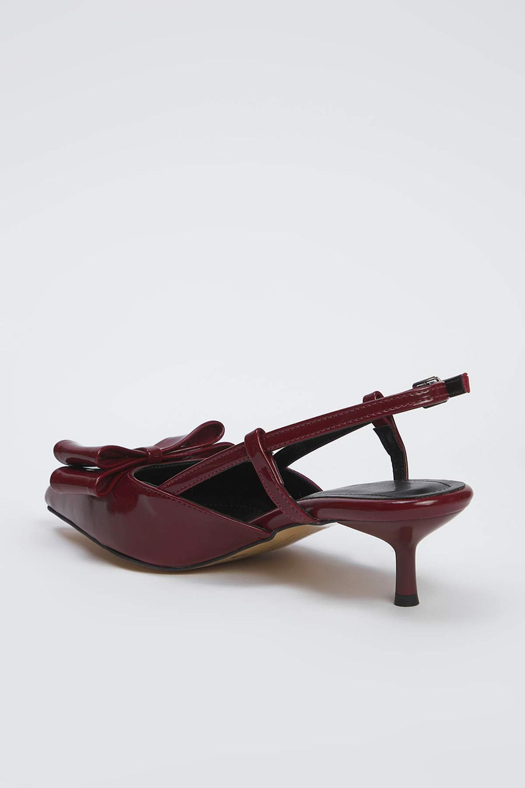 Trendyol Shoes Siyah Fiyonk Detayl? Rugan Kad?n Kitten Topuklu Ayakkab? TAKSS25TO00032 - Trendyolmilla фото 4