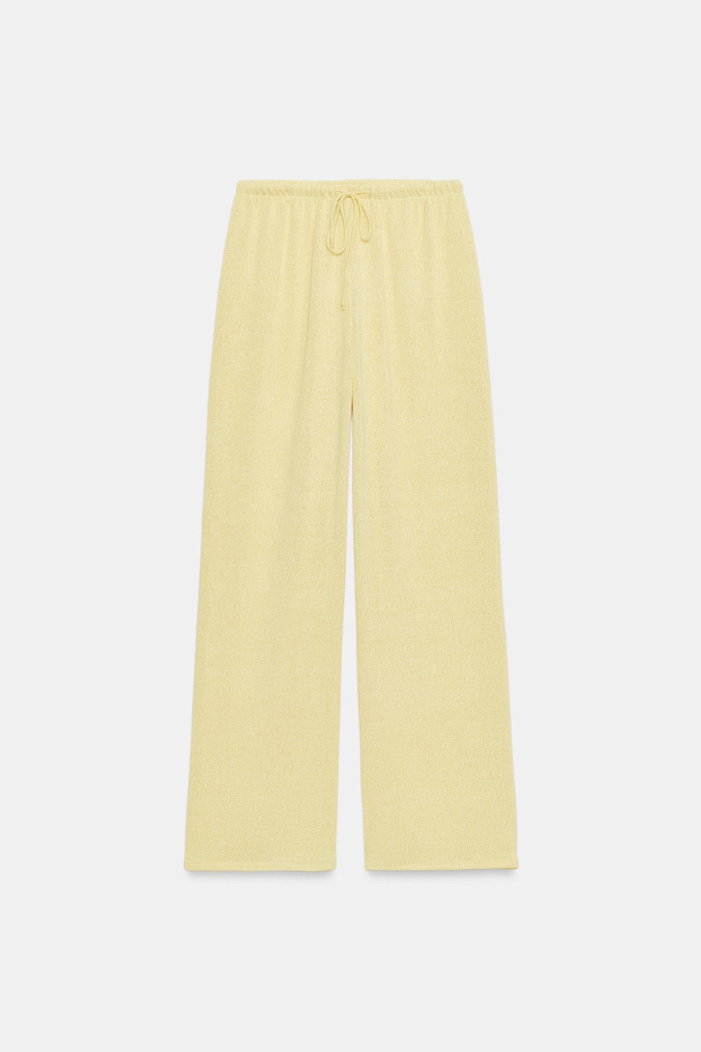 PANTAL?N R?STICO WIDE LEG / Amarillo claro - Zara фото 5