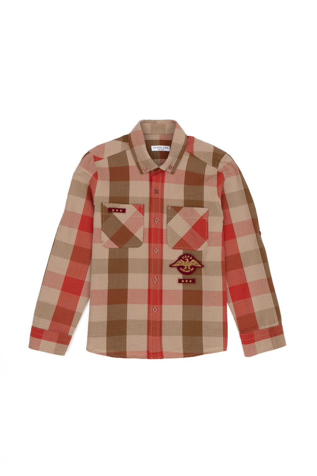 U. S. Polo Assn Рубашка Brick с длинным рукавом для мальчика - U.s. polo assn фото 15