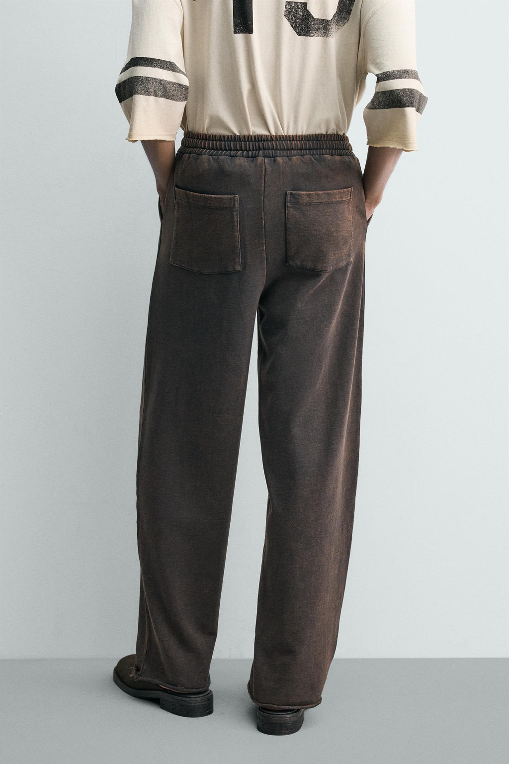 PANTAL?N JOGGER STRAIGHT FIT LAVADO / Gris antracita - Zara фото 3