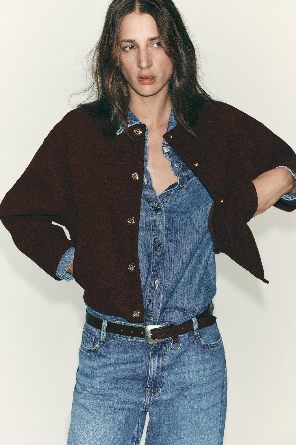 SOFT JACKET WITH GOLD BUTTONS - Zara фото 4