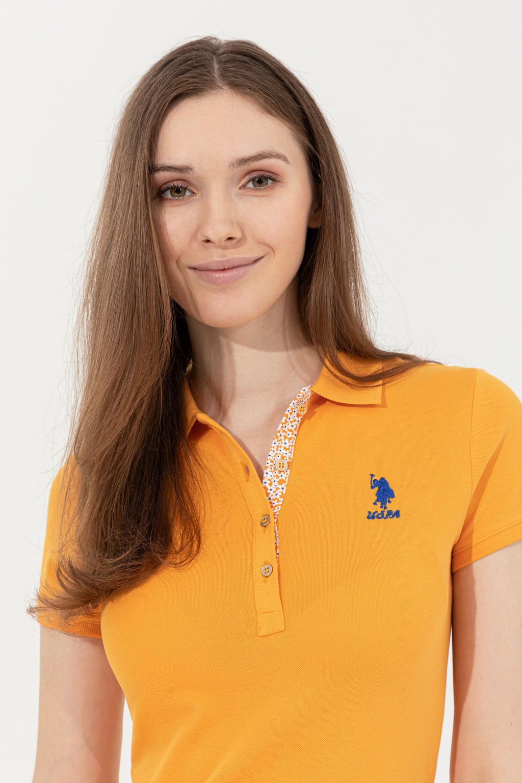 Женская желтая базовая футболка Неожиданная скидка в корзине - U.s. polo assn фото 4