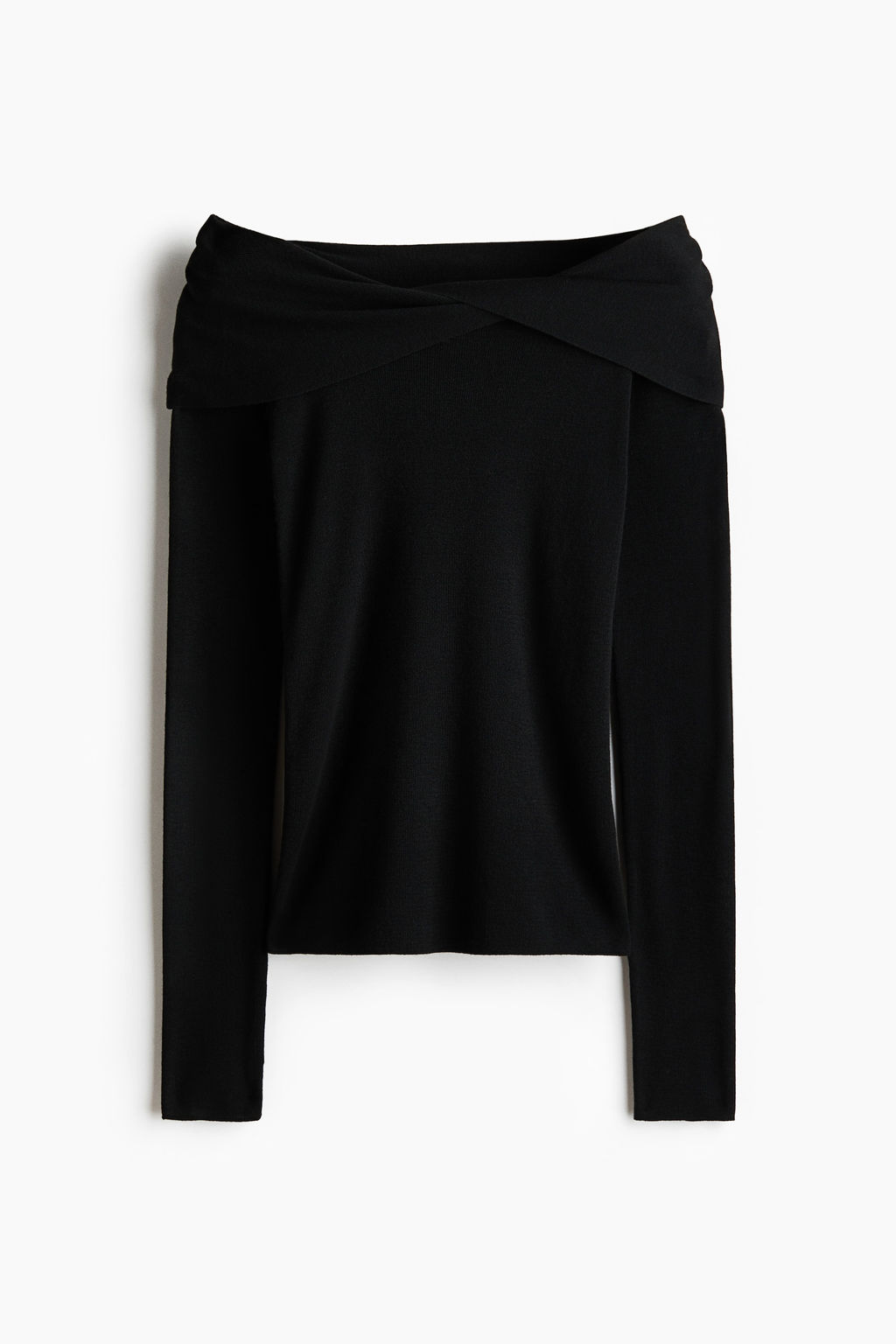 Top off-the-shoulder con detalle girado - H&m фото 2