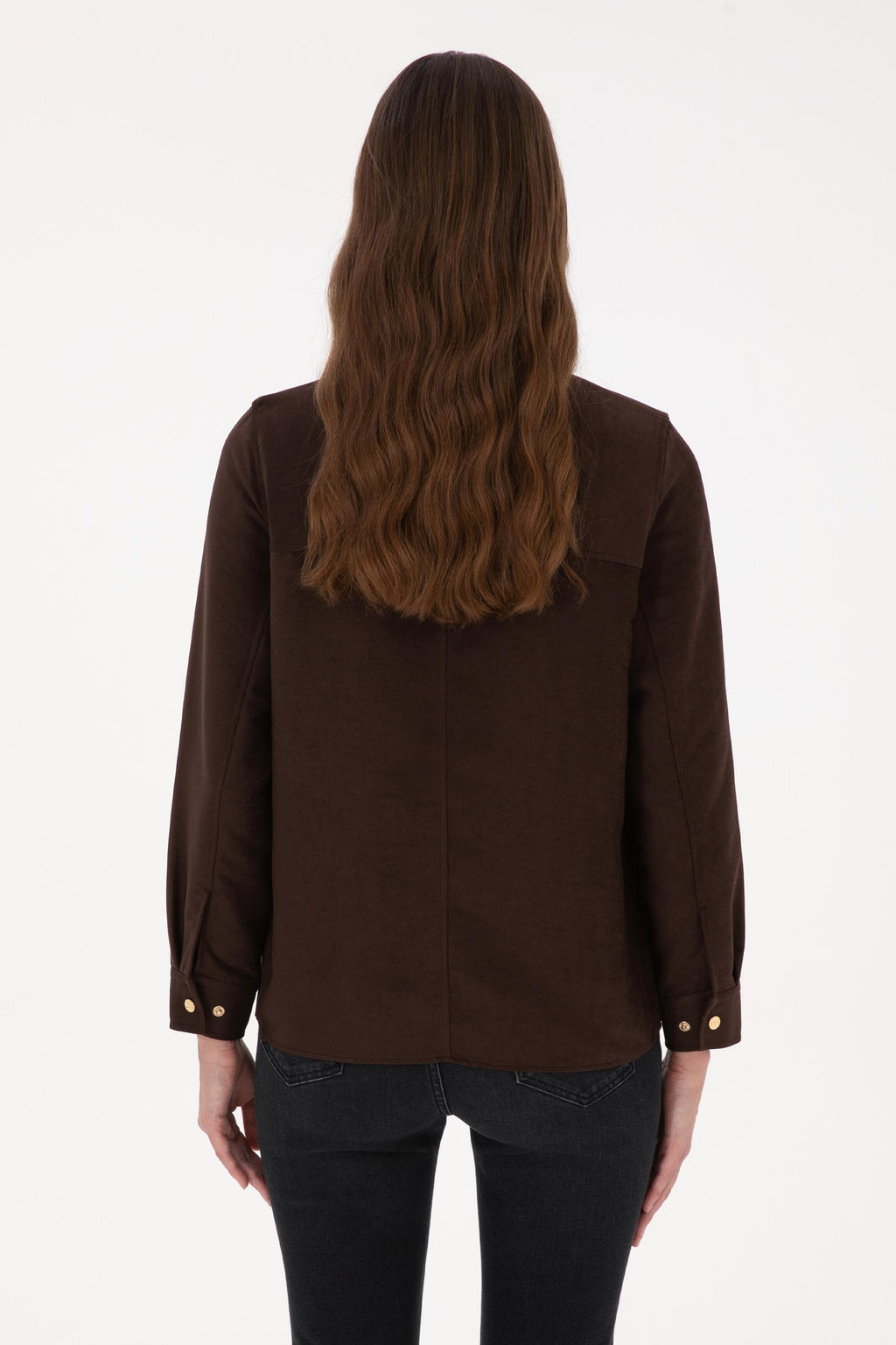 Kad_n Kahverengi Uzun Kollu G_mlek - U.s. polo assn фото 5