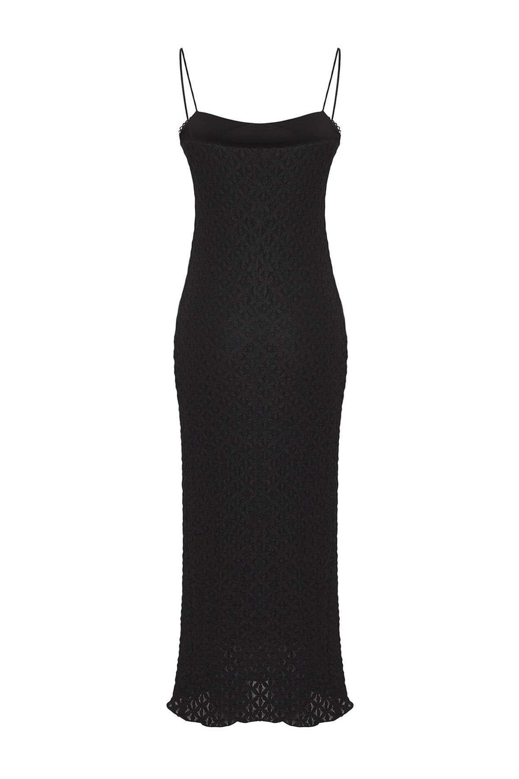 TRENDYOLMILLA Beyaz Dantel Bodycone/Vucuda Oturan Ask?l? Midi Orme Elbise TWOSS25EL00533 фото 10