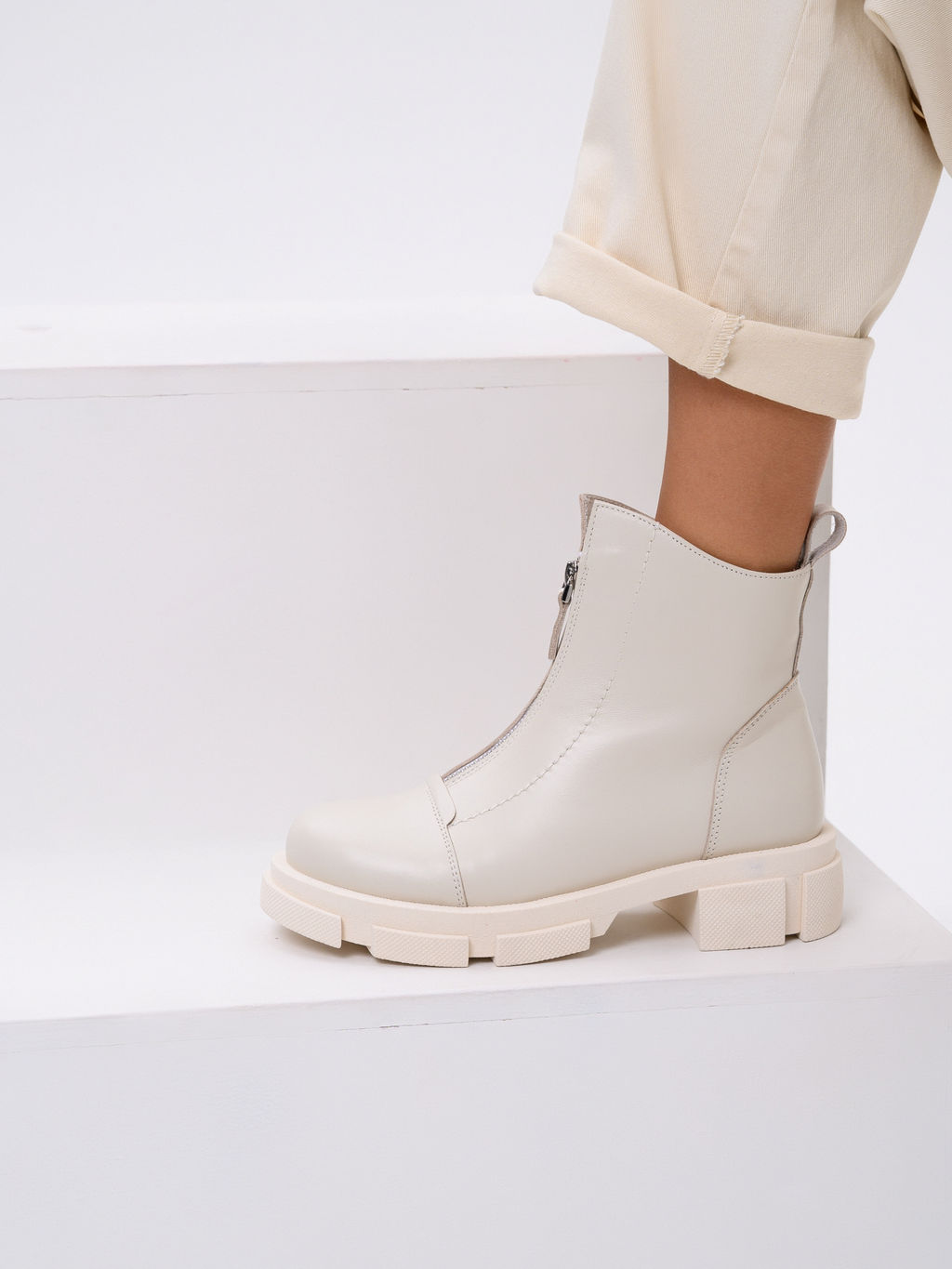 Ботинки 330.М.21074be.Бежевый/байка