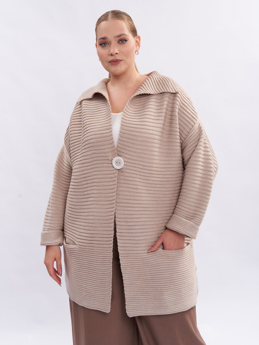 Кардиган вязаный GA56667WHT03