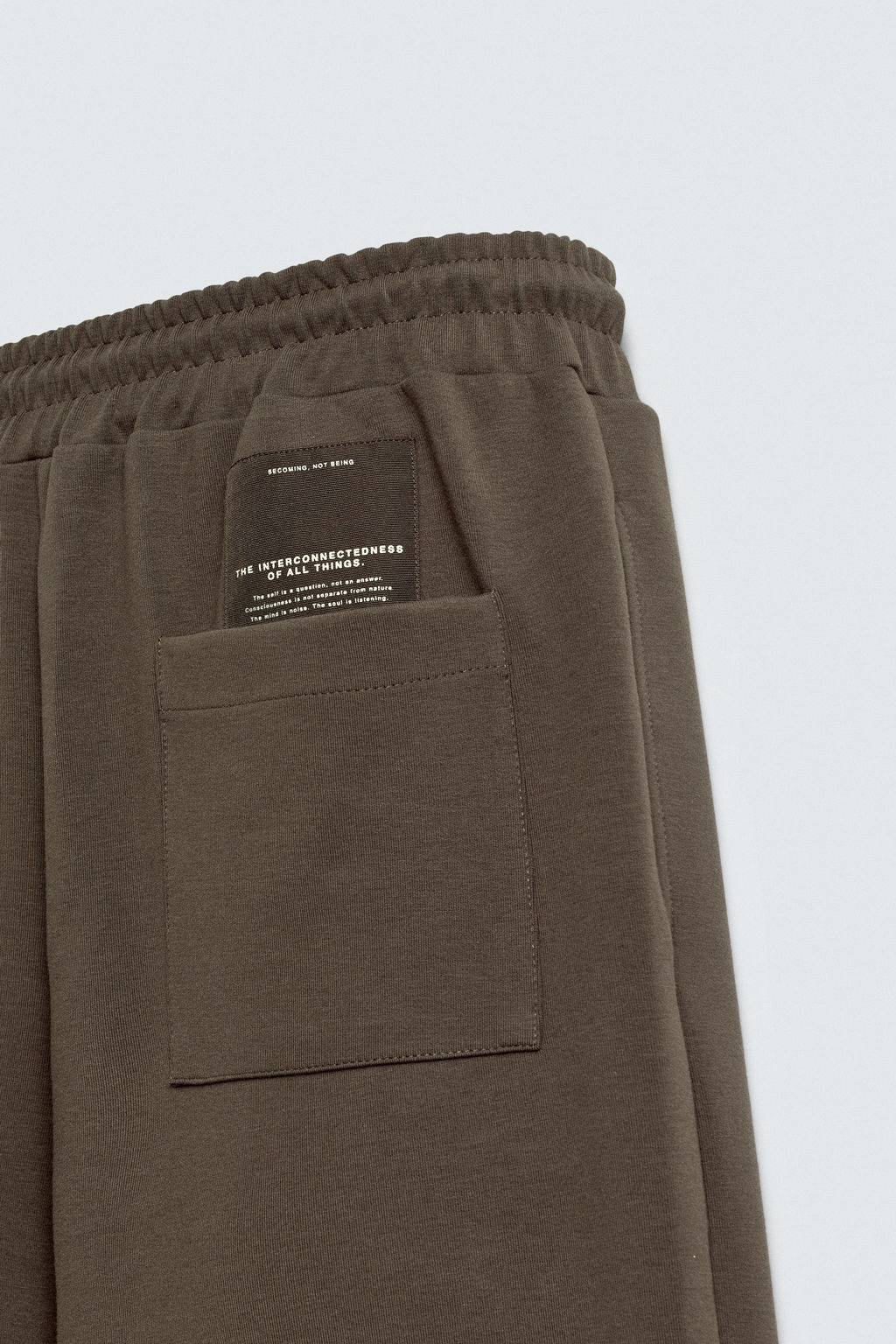 LABEL INTERLOCK TROUSERS - Zara фото 11