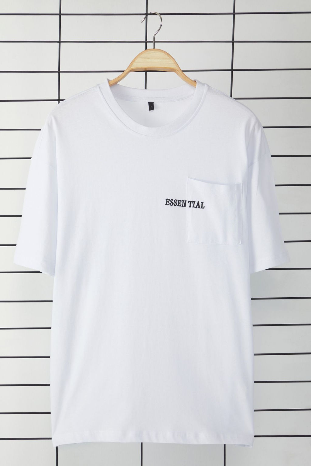 TRENDYOL MAN Beyaz Oversize/Genis Kesim %100 Pamuklu Cepli Nak?sl? T-Shirt TMNSS25TS00120 - Trendyolmilla фото 2