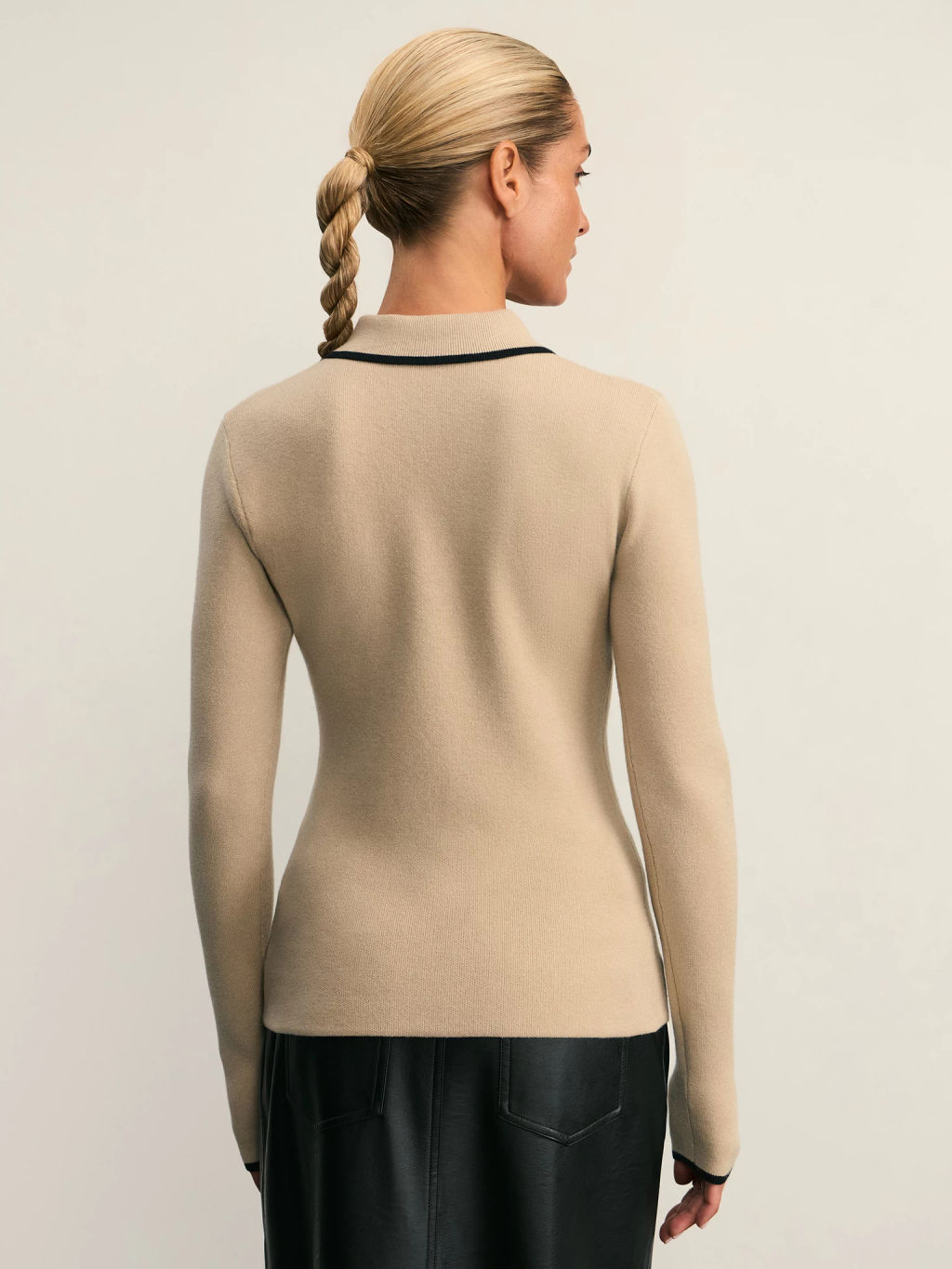 Джемпер-поло с вискозой в составе / Zarina  фото 5