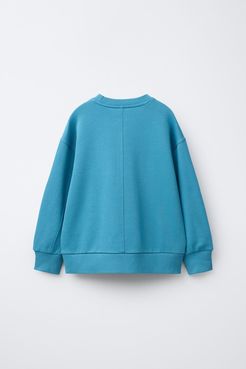 PLAIN SWEATSHIRT WITH EMBOSSED SLOGAN - Zara фото 2
