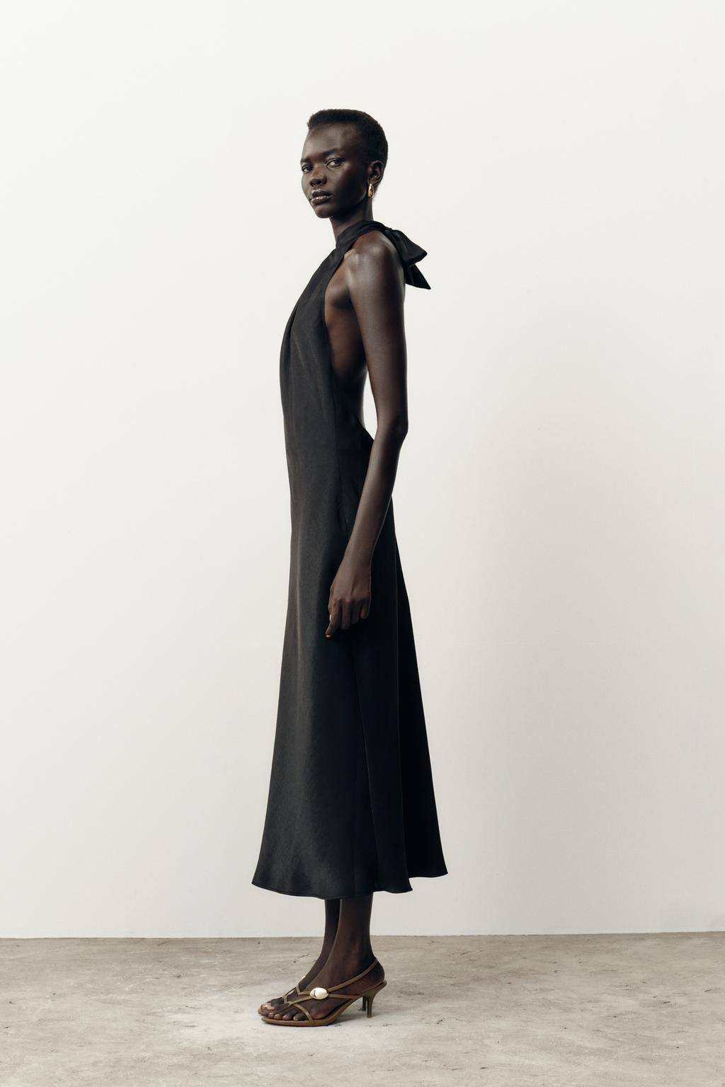 HALTER MIDI DRESS - Zara фото 12