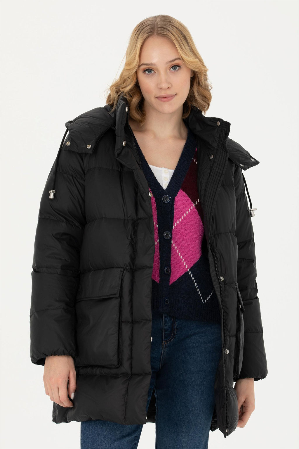 U. S. Polo Assn Женское черное пальто - U.s. polo assn фото 8