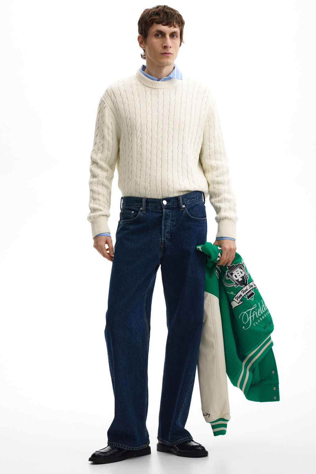 Jersey en punto trenzado Regular Fit - H&m фото 3
