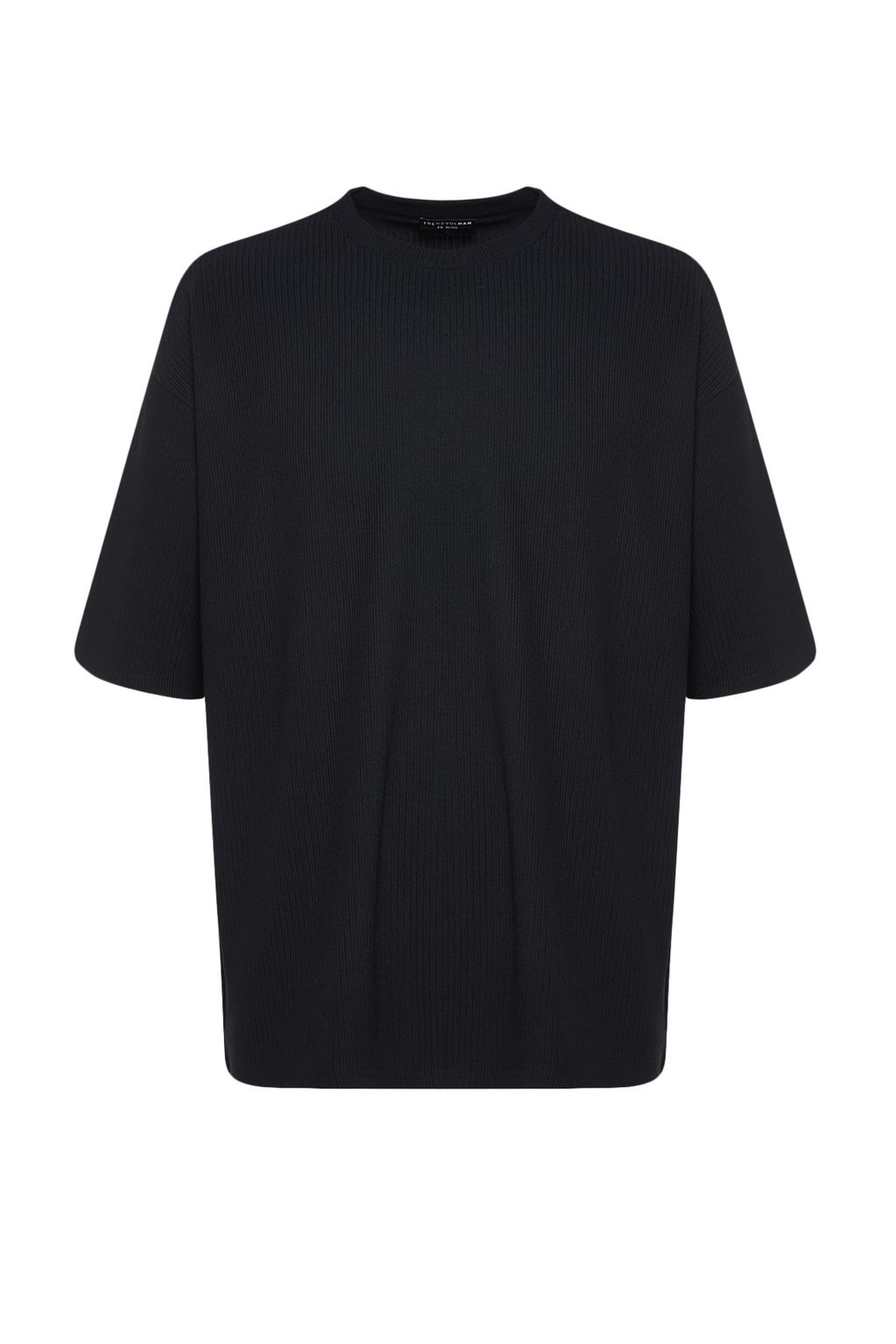 TRENDYOL MAN Kahverengi Premium Oversize Bisiklet Yaka K?sa Kol Dokulu K?r?smaz Ottoman T-Shirt TMNSS23TS00081 - Trendyolmilla фото 8