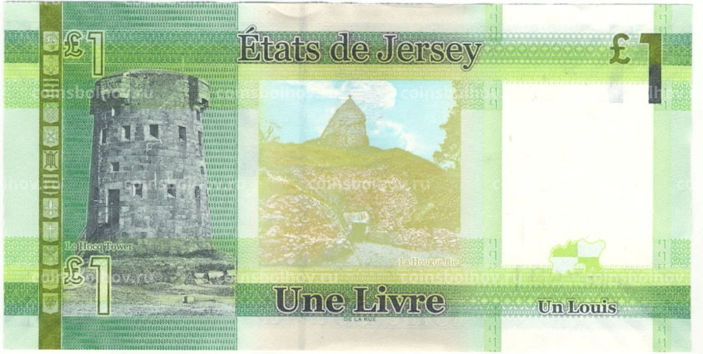 Банкнота 1 фунт 2018 года Джерси