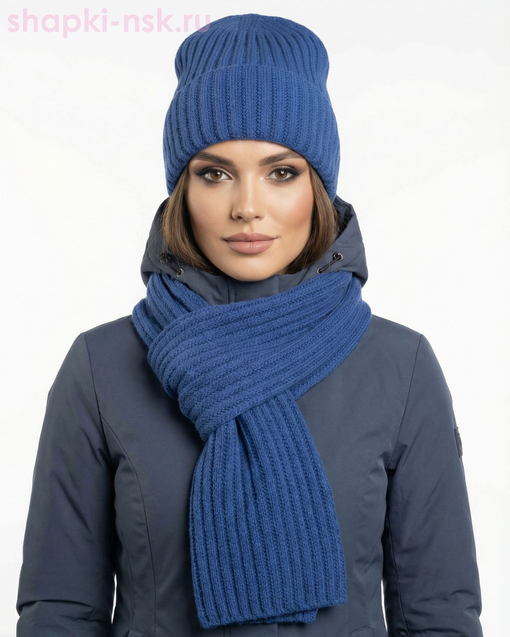 776 KWH Комплект женский (колпак+шарф) (56-58)