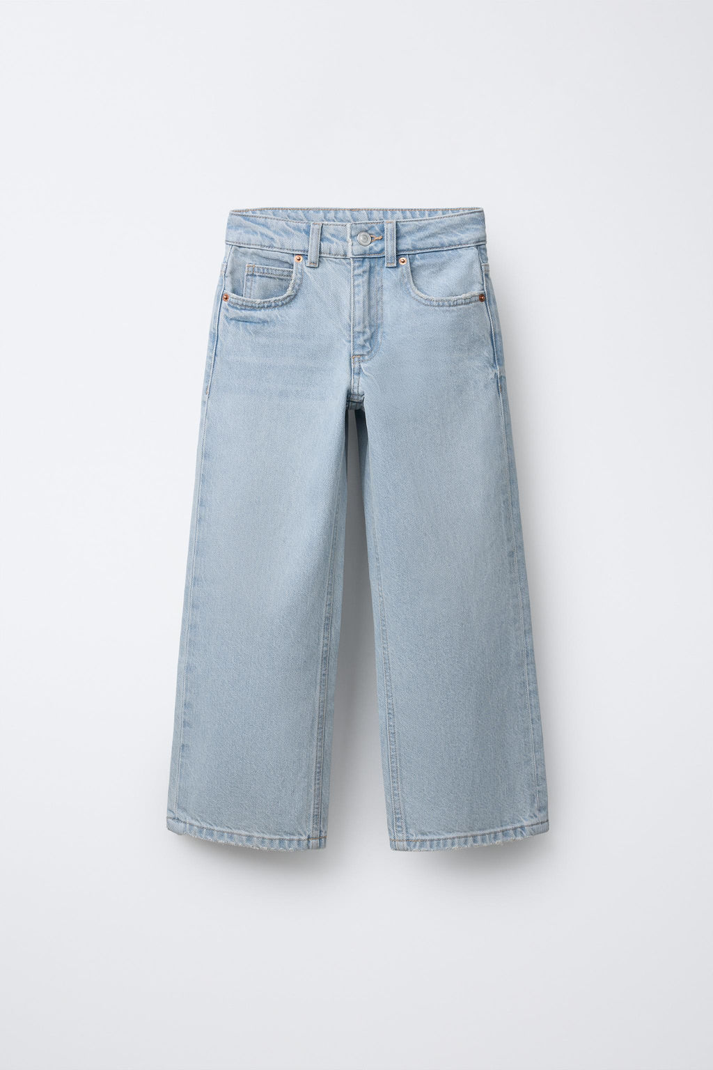 JEANS WIDE LEG / Azul claro - Zara фото 8