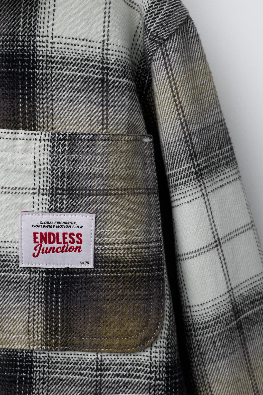 CHECK OVERSHIRT WITH DETACHABLE FLEECE HOODIE - Zara фото 5