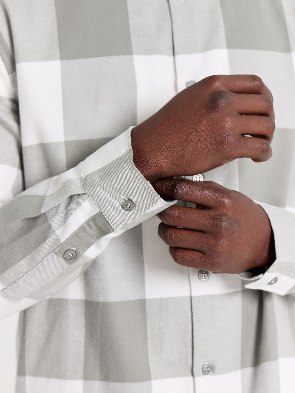 Рубашка мужская серая в клетку - Mark formelle фото 5