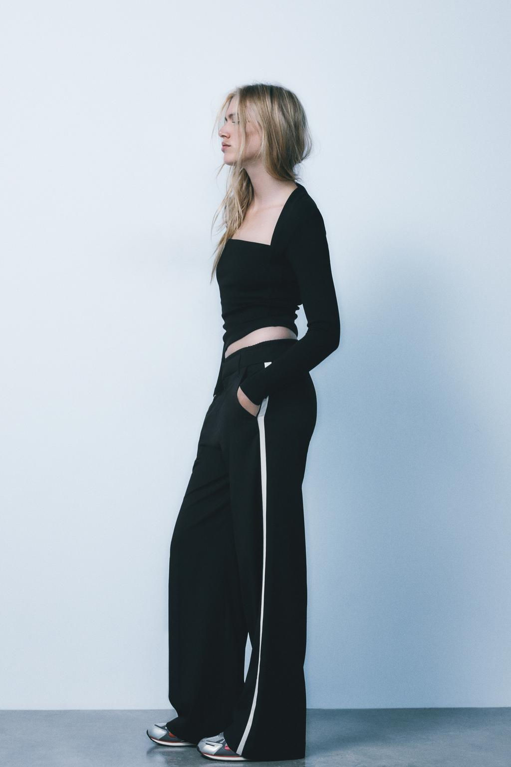 PINSTRIPE TROUSERS WITH BOXER DETAIL - Zara фото 27