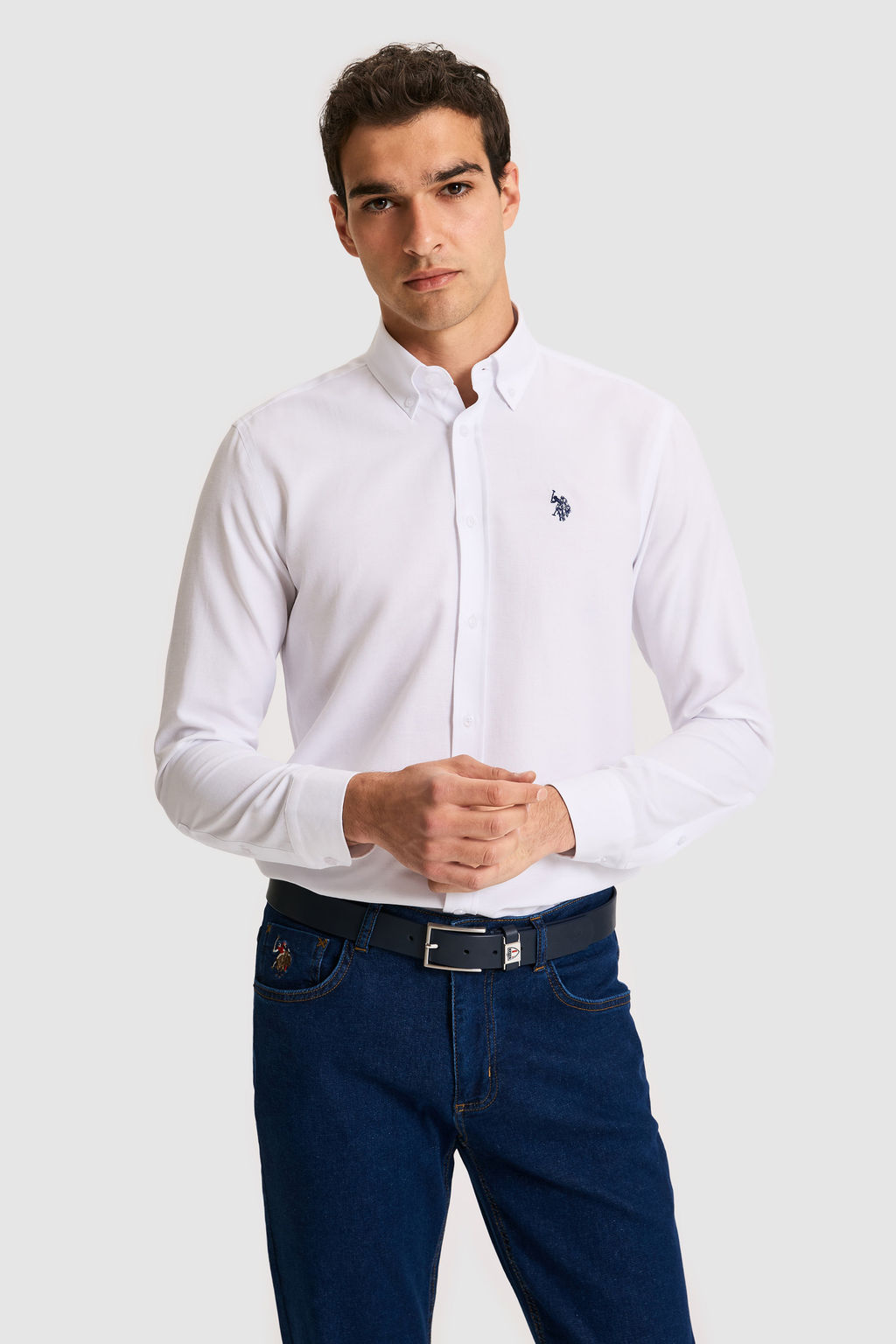 Erkek Beyaz Uzun Kollu Basic G_mlek - U.s. polo assn фото 8