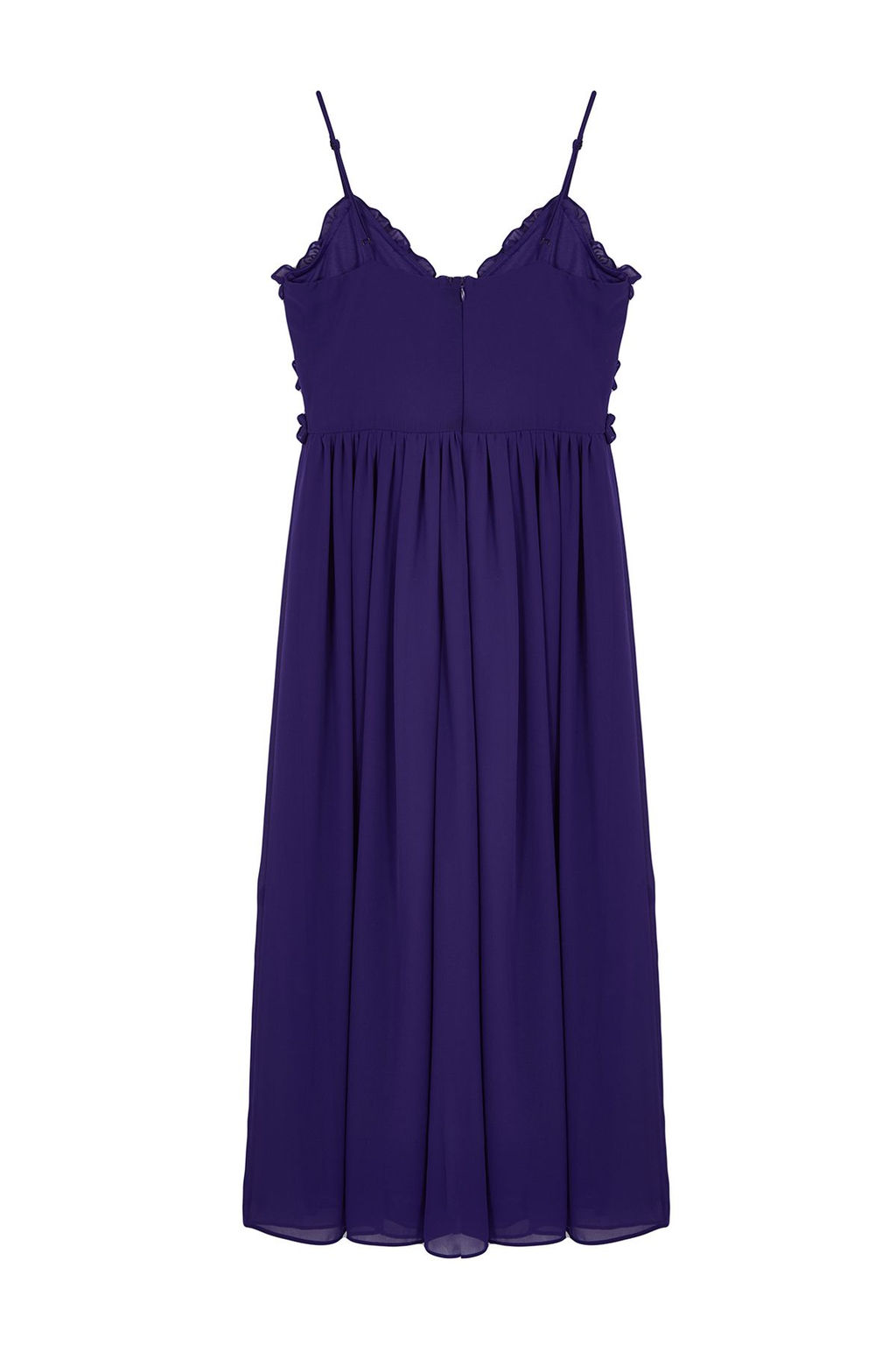 TRENDYOLMILLA Ekru Cicek Desenli A-Kesim F?rf?r Detayl? Astarl? Sifon Maxi Dokuma Elbise TWOSS23EL02013 фото 47