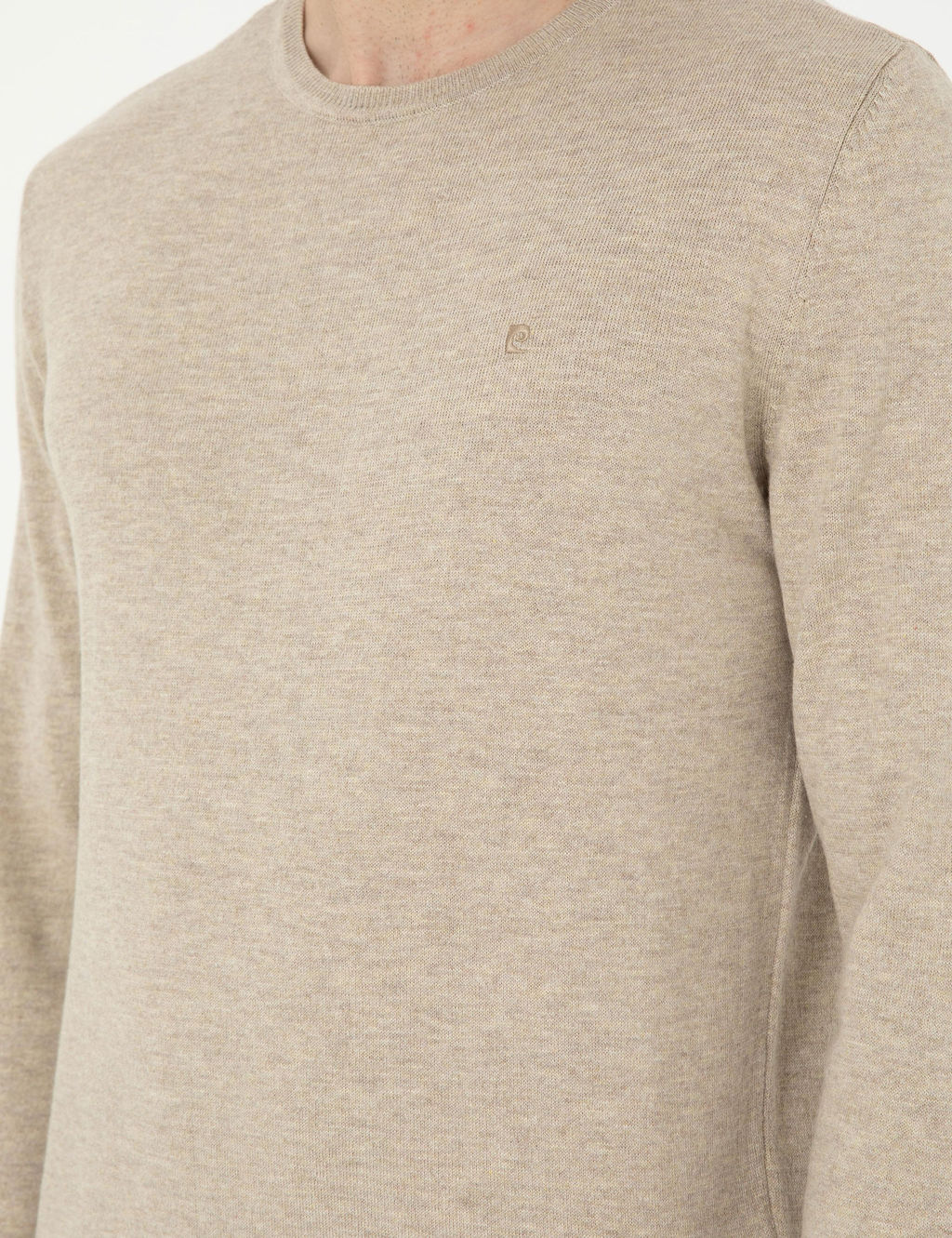 Kum Melanj Slim Fit Bisiklet Yaka Basic Triko Kazak - Pierre cardin фото 7