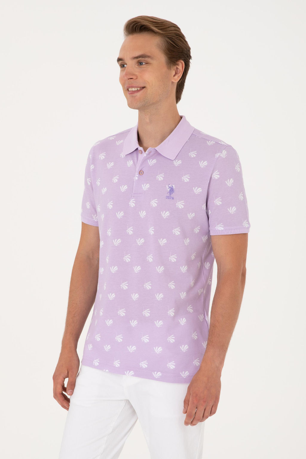 Erkek Regular Fit Lila Polo Yaka Ti__rt Sepette S_rpriz _ndirim - U.s. polo assn фото 3