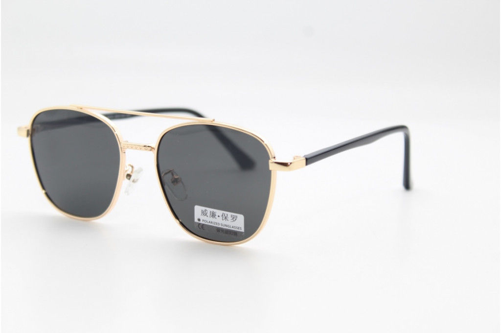 Солнцезащитные очки WILIBOLO (Polarized) 8003 52-18-144 С2 зол/серая линза