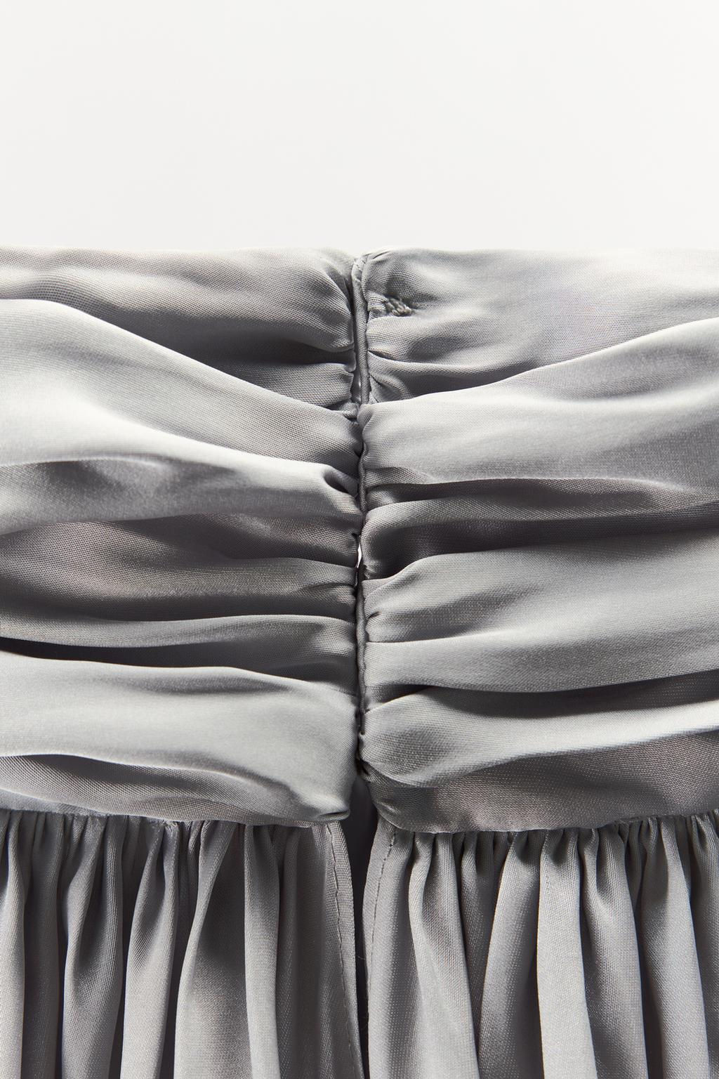 LIMITED EDITION SATIN CAPE DRESS - Zara фото 9