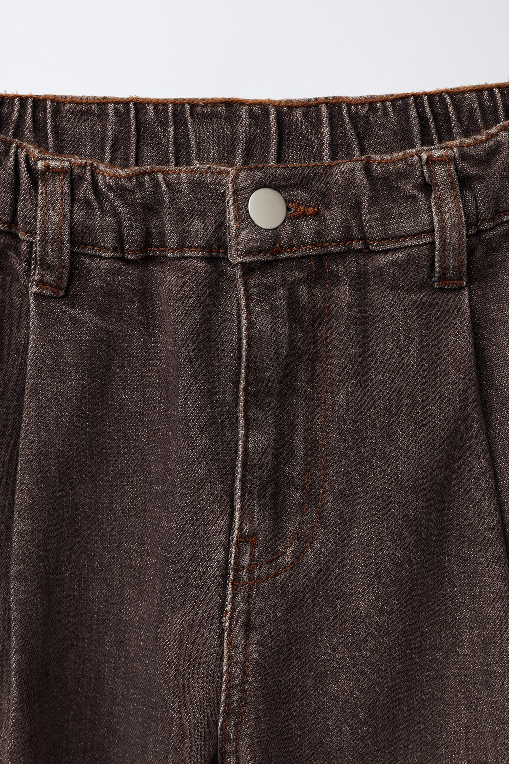 JEANS BALLOON EFECTO LAVADO / Marr?n - Zara фото 3
