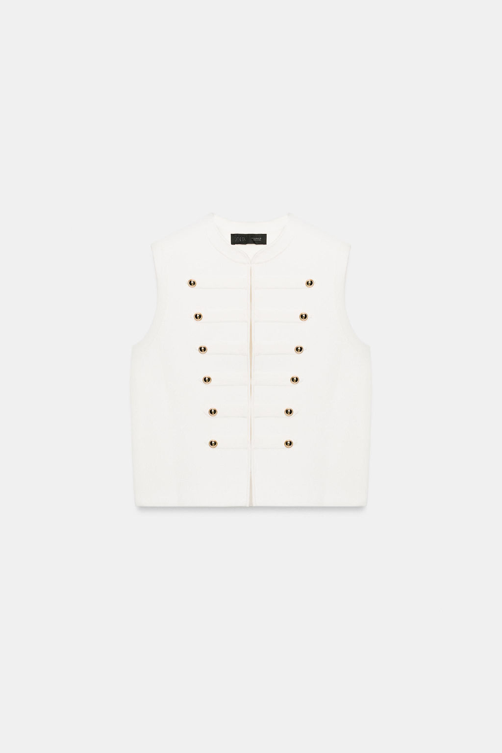 TOP CHALECO BOTONES / Blanco
